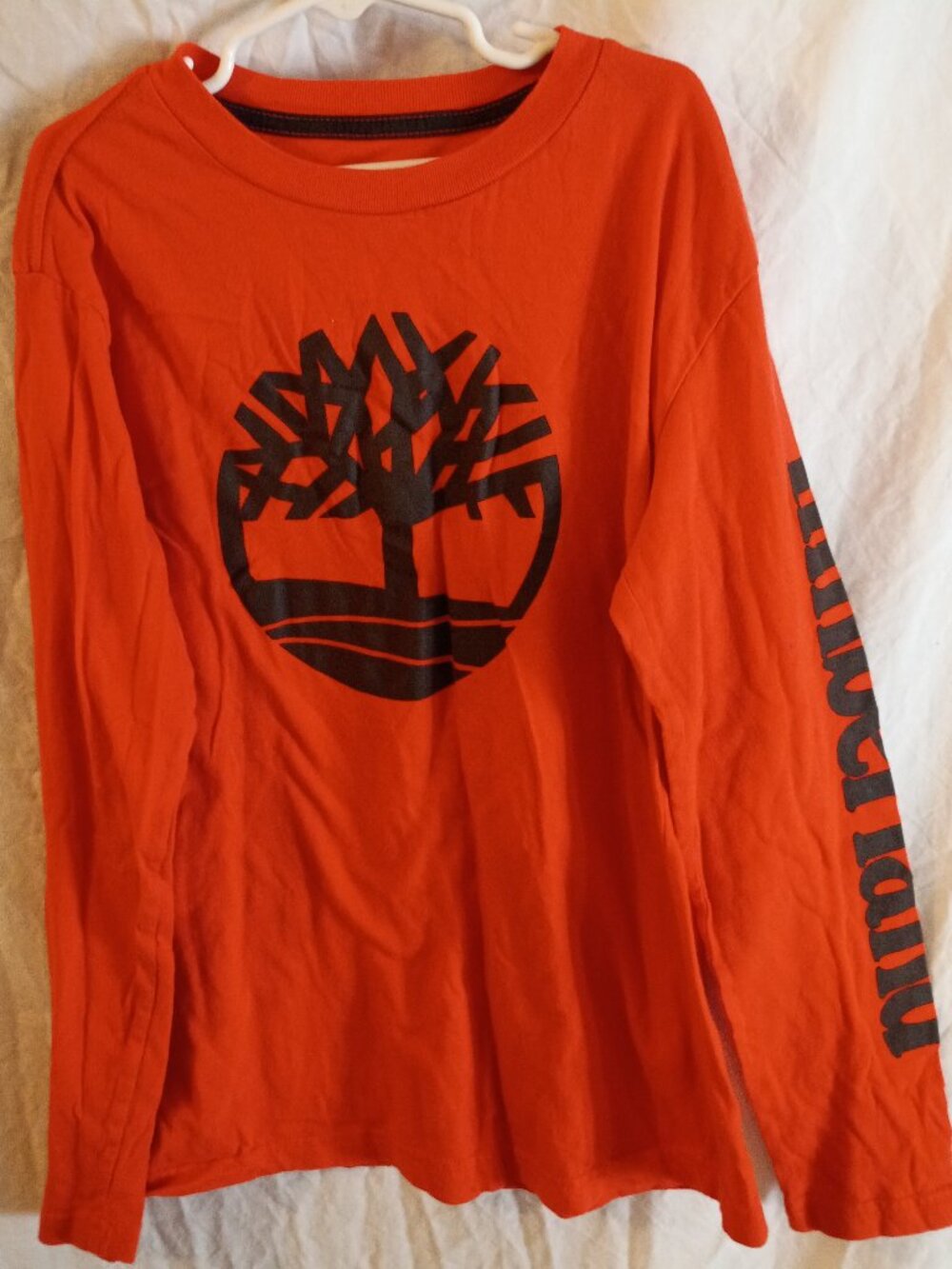 Timberland Boys Size Medium Long Sleeve Graphic Tee